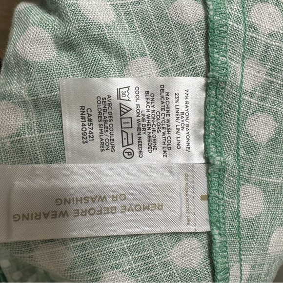 NWT Ann Taylor LOFT Green Godet Polka Dot Sleeveless Midi Dress – Size L - Picture 4 of 5